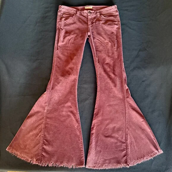 Rare Free People Cord Super Flare Sz 29